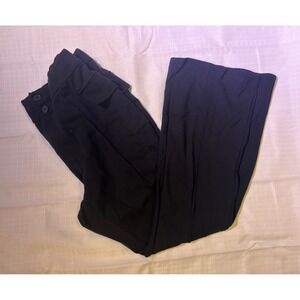 Halara Black Wide Leg Cargo Pants High Waisted Double Button Stretchy Trouser